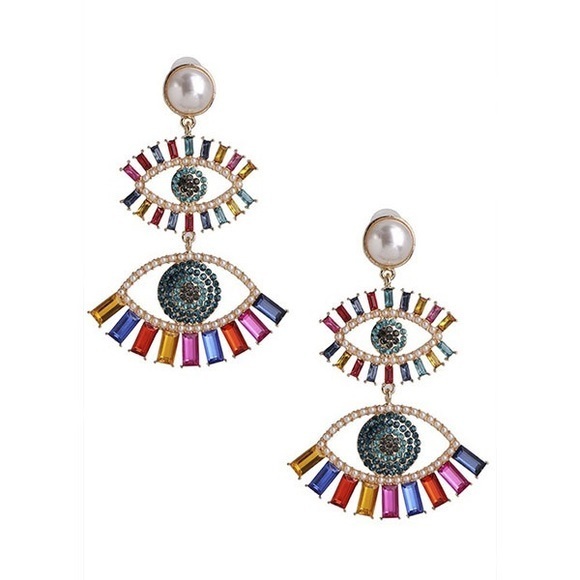Jewelry - L’nue Double‎ Evil Eye Earrings